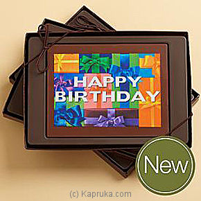 Belgian Chocolate Postcard - Happy Birthday - Kapruka Product intGift00149