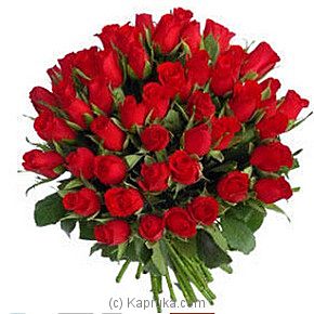Red Roses Bouquet 50 Flowers - Kapruka Product intGift00317