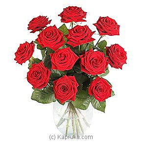 12 Red Roses - Kapruka Product intGift00374