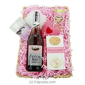 Pink Secco Gift Basket For Her - Kapruka Product intGift00377