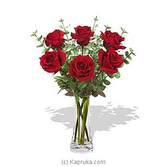 6 Long Stem Premium Rose Bouquet - Kapruka Product intGift00436