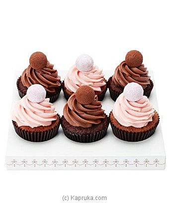 6 Pack Of Chocolate Cup Cakes - Kapruka Product intGift00513