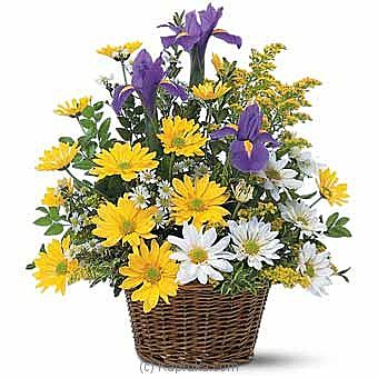 Smiling Floral Basket - Kapruka Product intGift00633