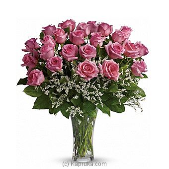 Two Dozen Long Stem Pink Roses - Kapruka Product intGift00664