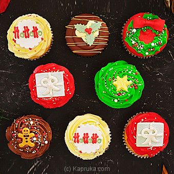 Holly Jolly Christmas Postal Cupcakes - Kapruka Product intGift00696