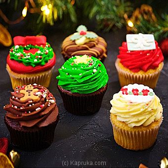 Holly Jolly Christmas Cupcakes - Kapruka Product intGift00697