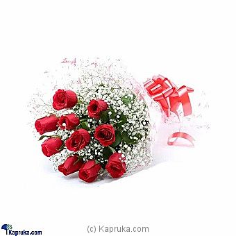 Bunch Of 12 Red Roses Set - Kapruka Product intGift00777