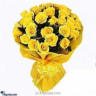 Bunch Of Beautiful 12 Yellow Roses Set - Kapruka Product intGift00778