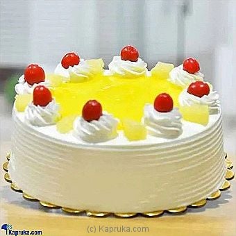 Pineapple Fresh Cream Cake(1 Kg) - Kapruka Product intGift00793