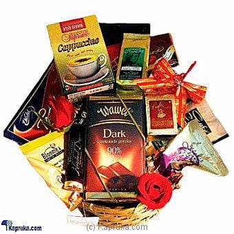 Extra Large Coffee And Chocolate Basket - Kapruka Product intGift00816