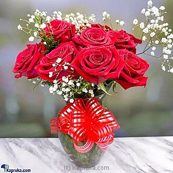 Romantic Red Roses Bouquet - Kapruka Product intGift00859