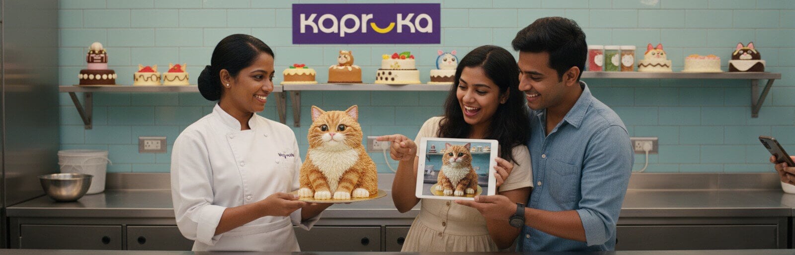 Custom cake design and delivery banner by Kapruka Sri Lanka